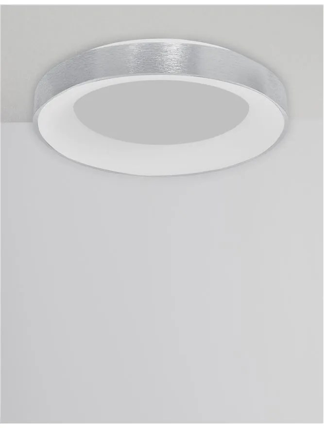 Plafoniera LED 3000K moderna 60cm RANDO THIN argintiu NVL-9353856