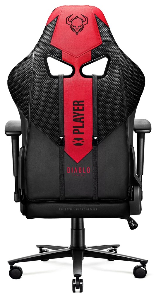 Scaun gaming Diablo X-Player 2.0 din material Normal Size crimson-antracit