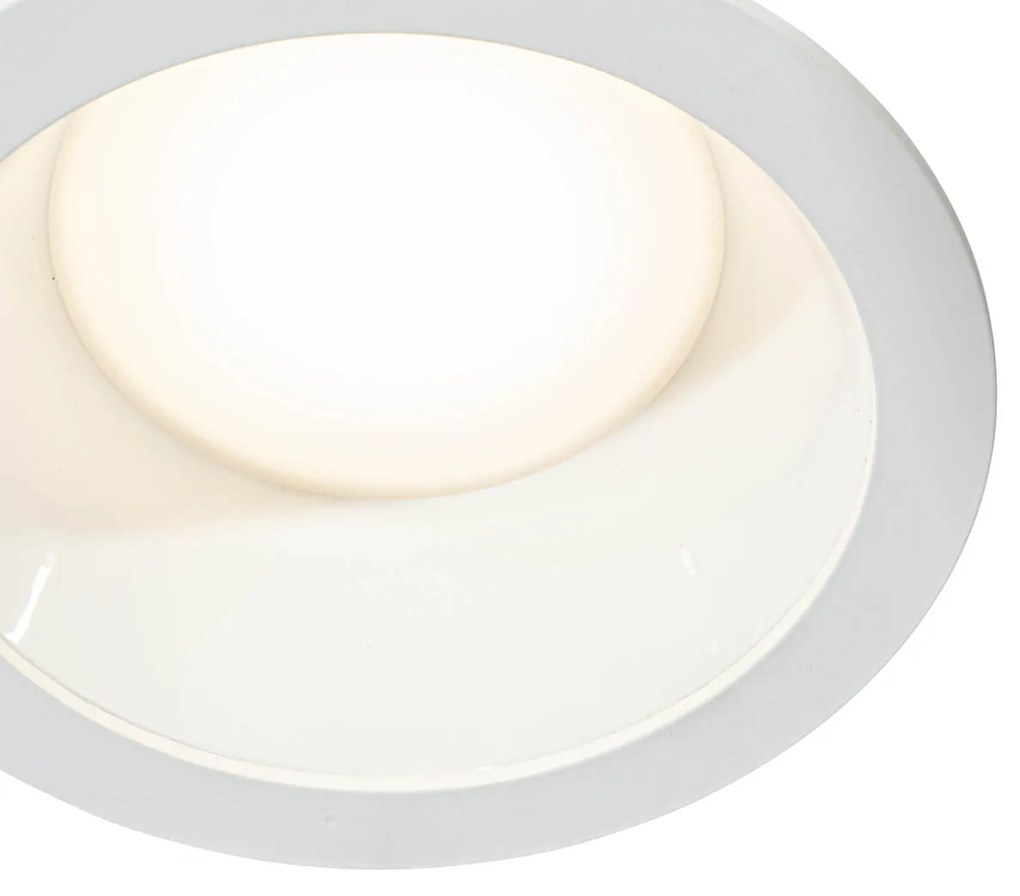 Set van 6 inbouwspots wit incl. LED 3000K-5000K - Elias