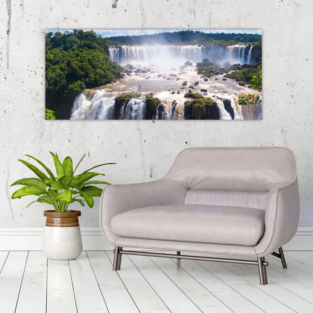 Tablou cu cascadele Iguass (120x50 cm)