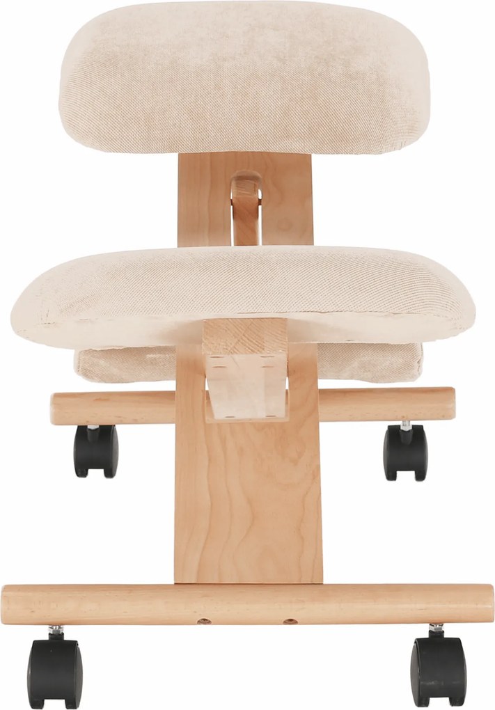 Scaun tip kneeling ergonomic, crem / fag, GROCO
