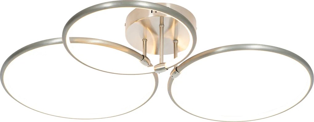 Plafoniera din oțel cu LED inclusă, cu dimmer în 3 trepte, cu 3 lumini - Joaniqa