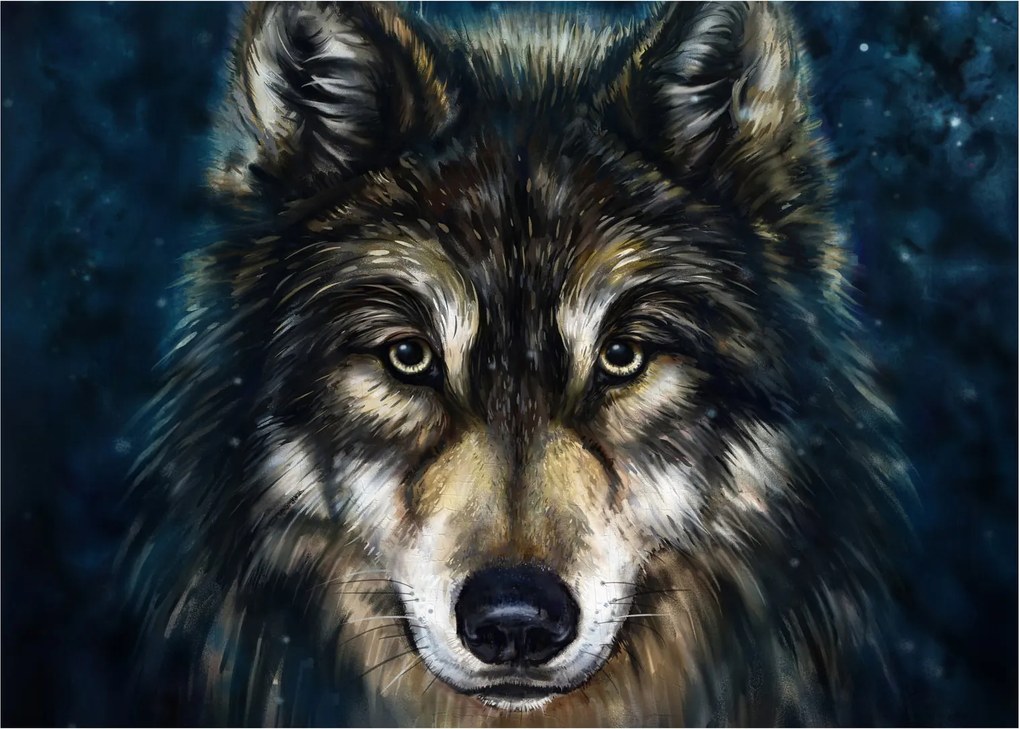 Tablou pe sticlă - Wolf (70x50 cm)