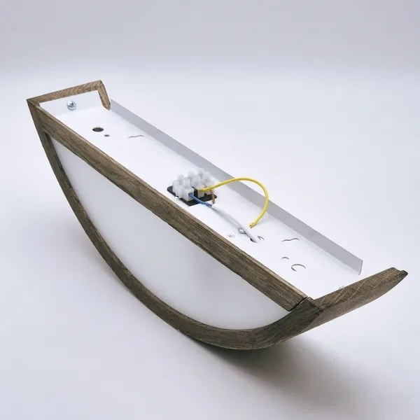 Brilagi - Aplica de perete LED CARVALHO 1xE27/15W/230V stejar-nuc