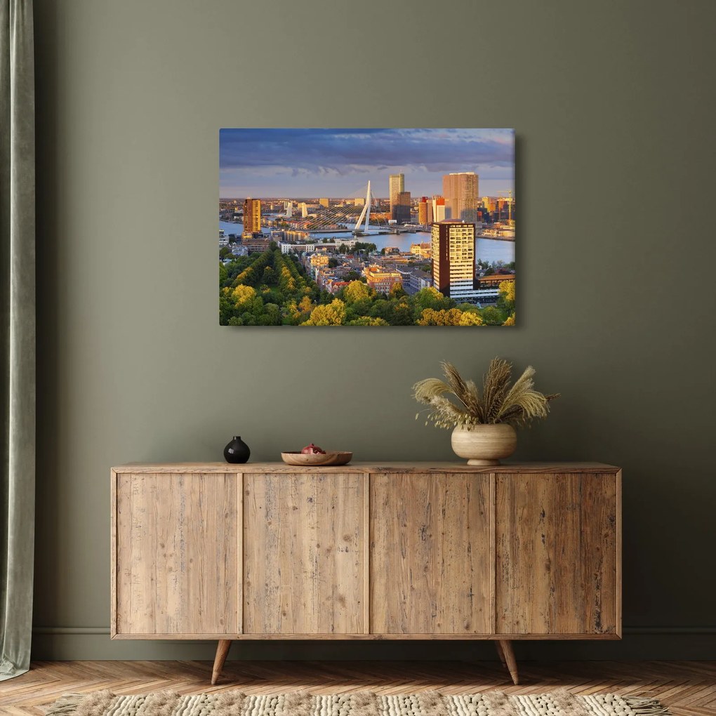 Tablou - Panorama Rotterdamului, Țările de Jos (90x60 cm)
