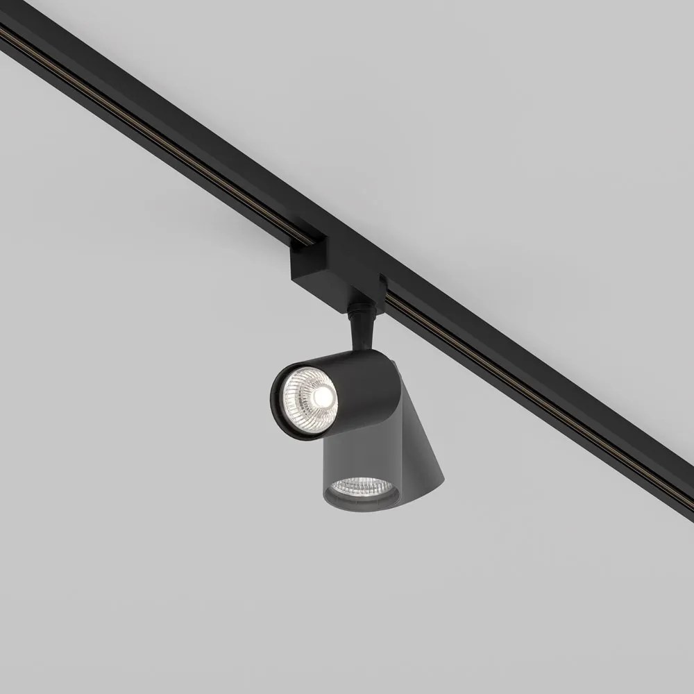 Spot LED, accesoriu pentru sinele monofazate Unity, Vuoro negru 4000K