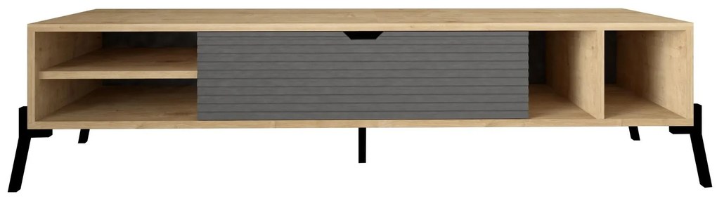 Set mobilier living Ponusetta (Stejar zafir + antracit). 1107146