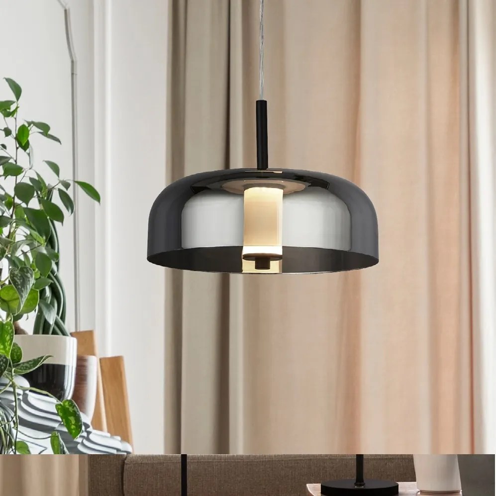 Pendul LED, Lustra suspendata design nordic Frisbee 59803-1SM SRT