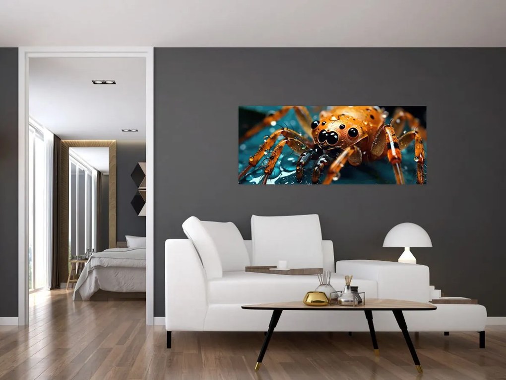 Tablou - Detaliu de păianjen (120x50 cm)