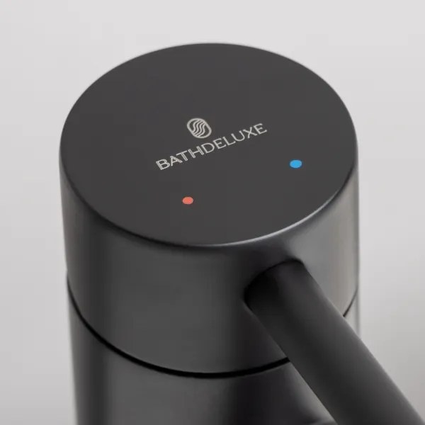 Baterie pentru lavoar RINGSTED 17,8 cm negru mat