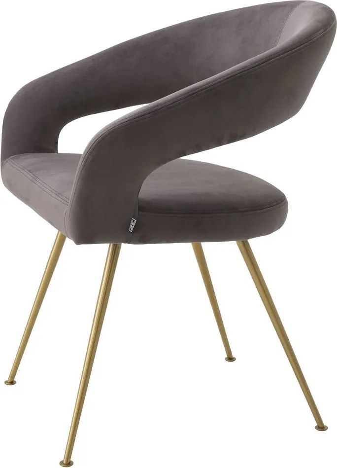 Scaun design elegant LUX Bravo, savona gri 115045 HZ