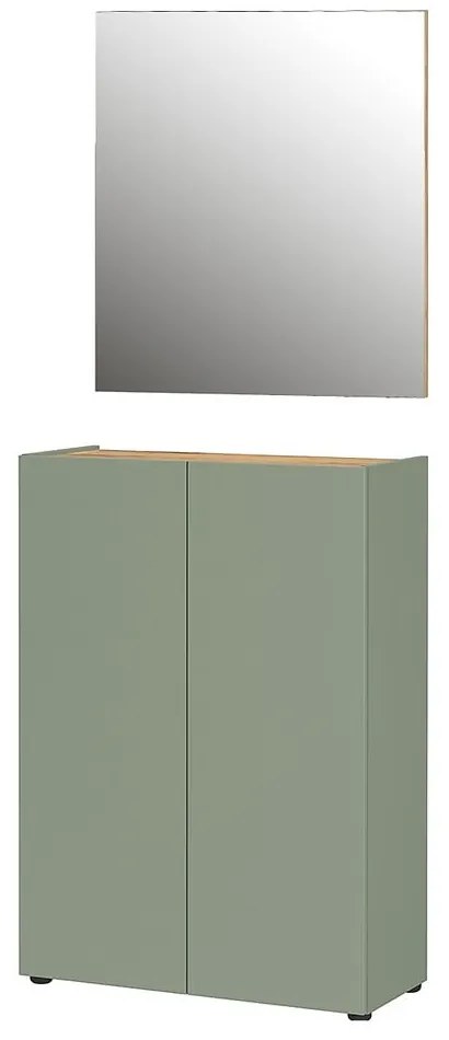 Set pentru hol verde deschis cu aspect de lemn de stejar 74x200x33 cm Alviano – Germania