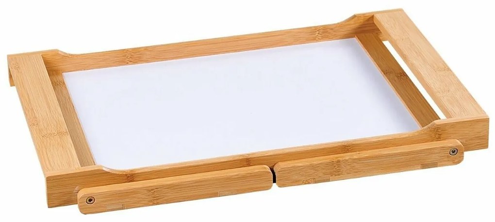 Kesper 77605 Tava de servire cu picioare pliabiledin bambus, 54,5 x 33 cm