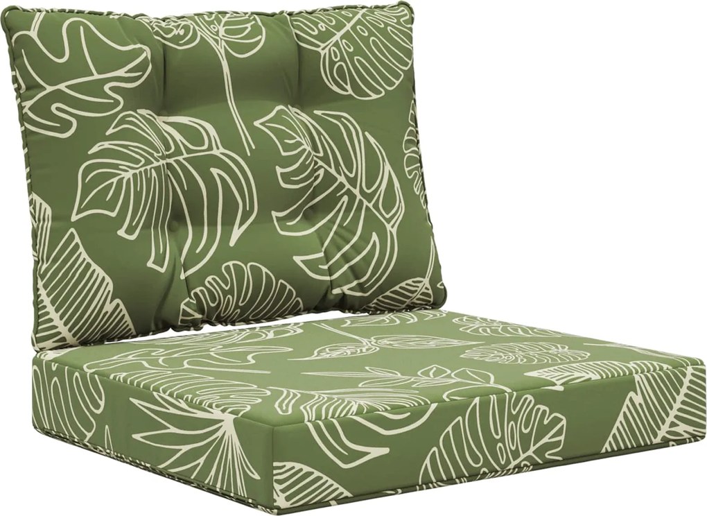 vidaXL Perna pentru canapea de exterior 2 pcs Design cu frunze