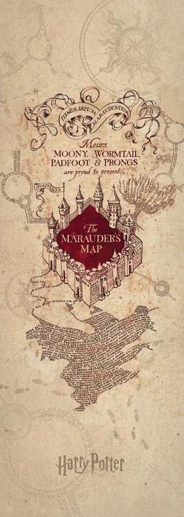 Poster de artă Harry Potter - Harta Marauder, (64 x 180 cm)