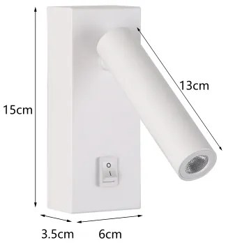 Spot LED de perete Brilagi MAYA LED/3W/230V 4000K alb