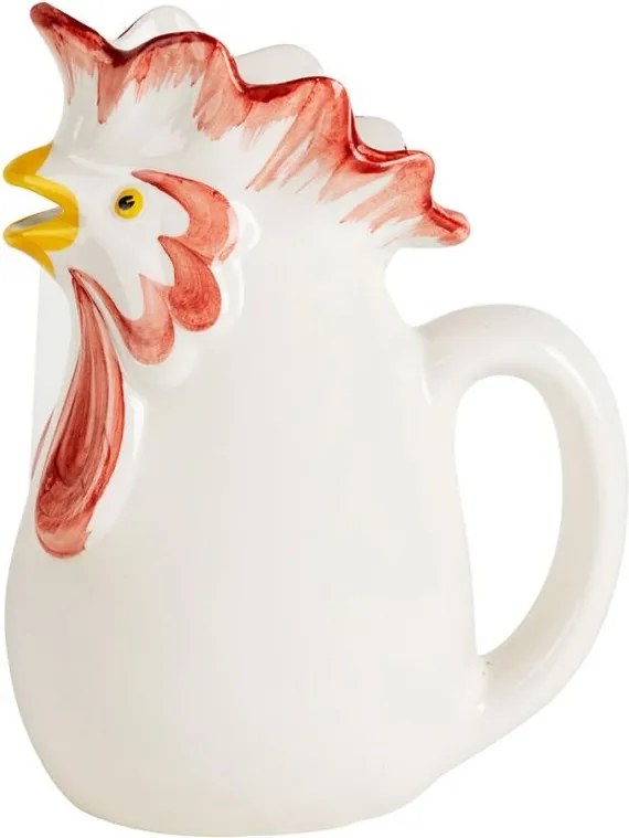 Carafă din ceramică pictata manual, 1.4 L, „Basse-Cour”