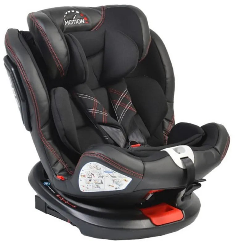 Scaun Auto Pentru Copii cu Isofix NOVOKIDS™ Motion PLUS, Rotire 360°, 0-36 kg, 4 pozitii inclinare, Omologare R-129 i-Size, Transformabil scoica