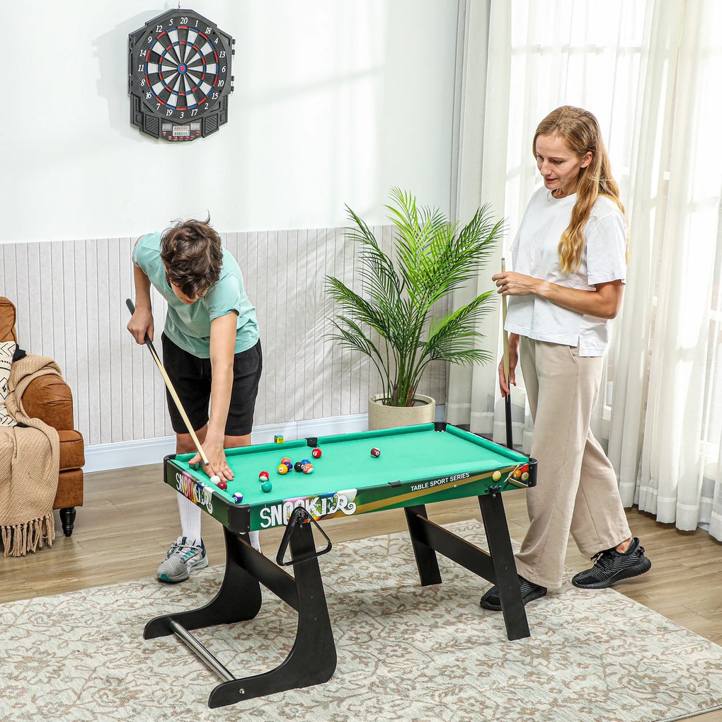 HOMCOM Masă de Jocuri 6 în 1 cu Fotbal de Masă, Biliard, Air Hockey, Tenis de Masă, Hockey pe Iarbă, 118x104x71 cm | Aosom Romania