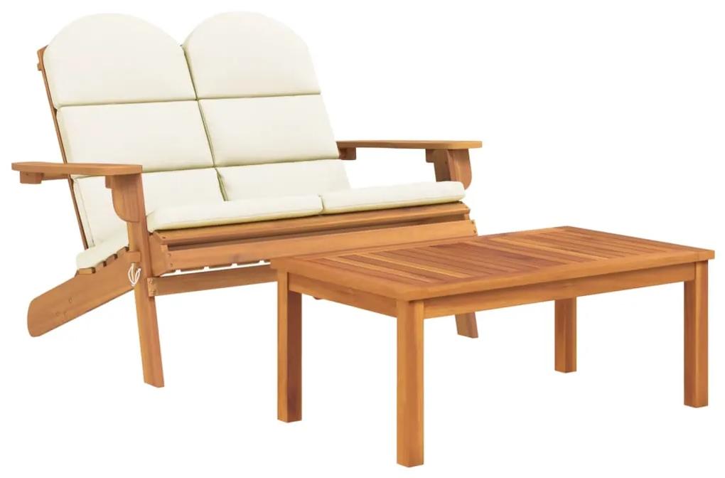 360042 vidaXL Set mobilier de grădină Adirondack, 2 piese, lemn masiv acacia