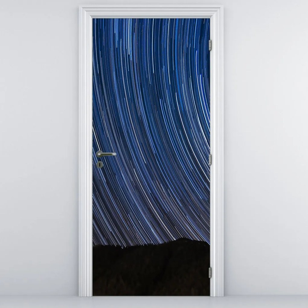 Fototapet pentru ușă - Cerul înstelat noaptea (95x205cm)