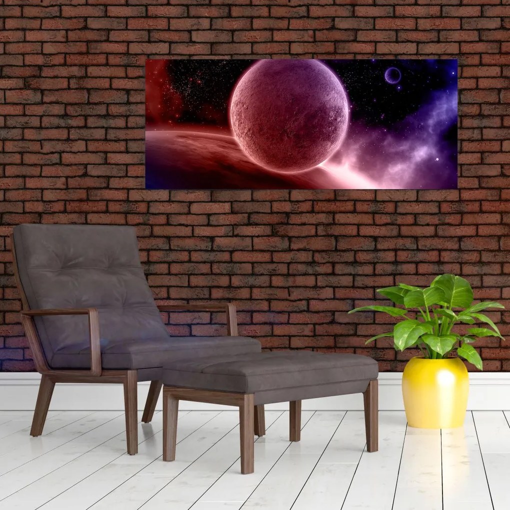 Tablou - Planetă (120x50 cm)