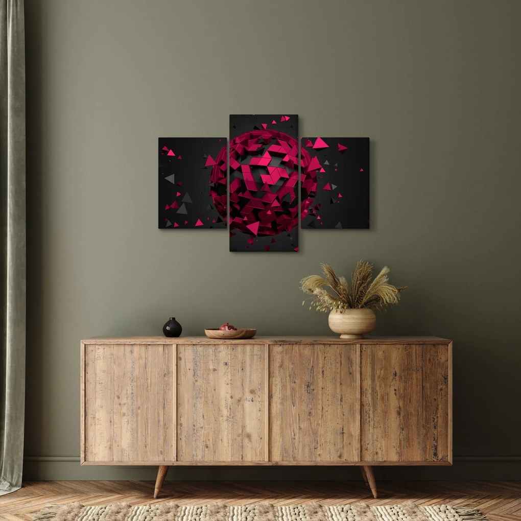 Tablou cu abstracție 3D (90x60 cm)
