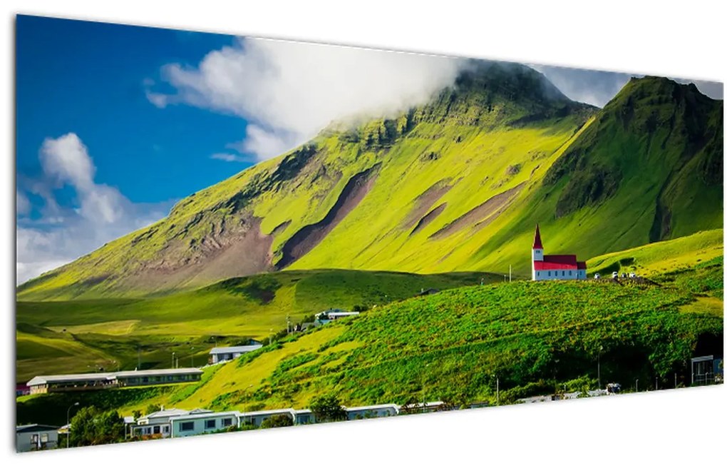 Tablou cu peisaj montan (120x50 cm)
