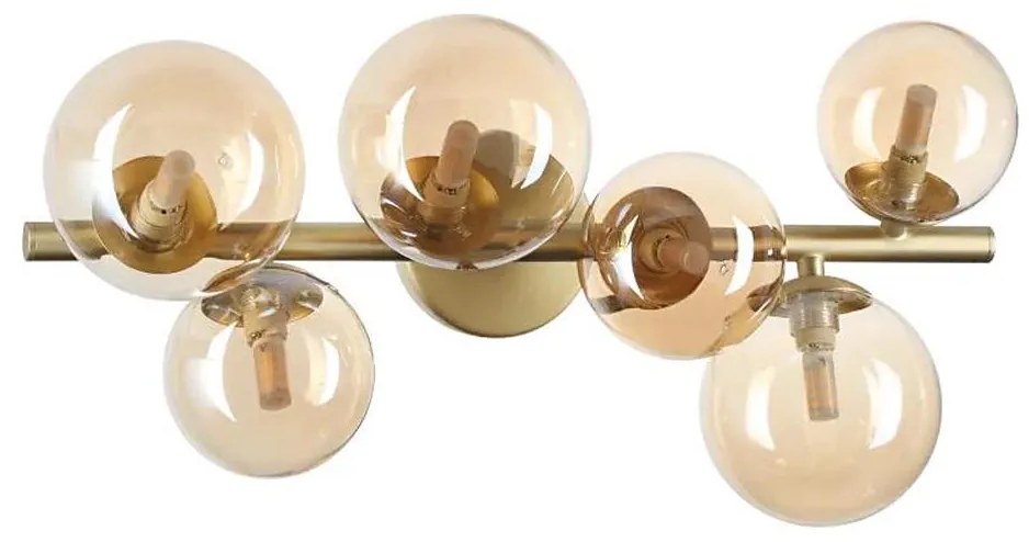 Lustră LED aplicată Ideal Lux PERLAGE 6xG9/3W/230V auriu/fumuriu