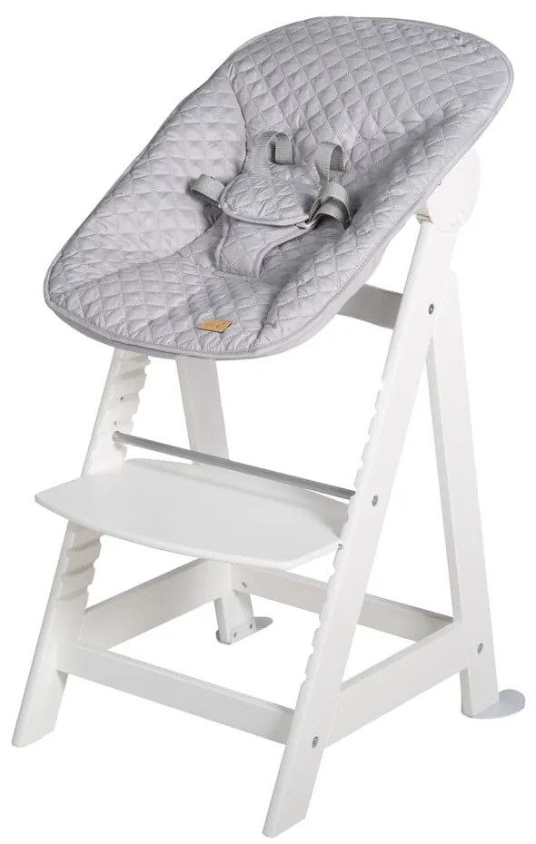 Scaun de masă pentru bebe alb Grow-Along – Roba