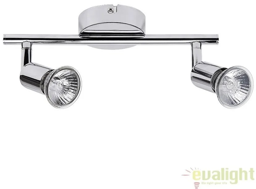 Lustra aplicata design finisaj cromat 2 spoturi Norton 6046 RX