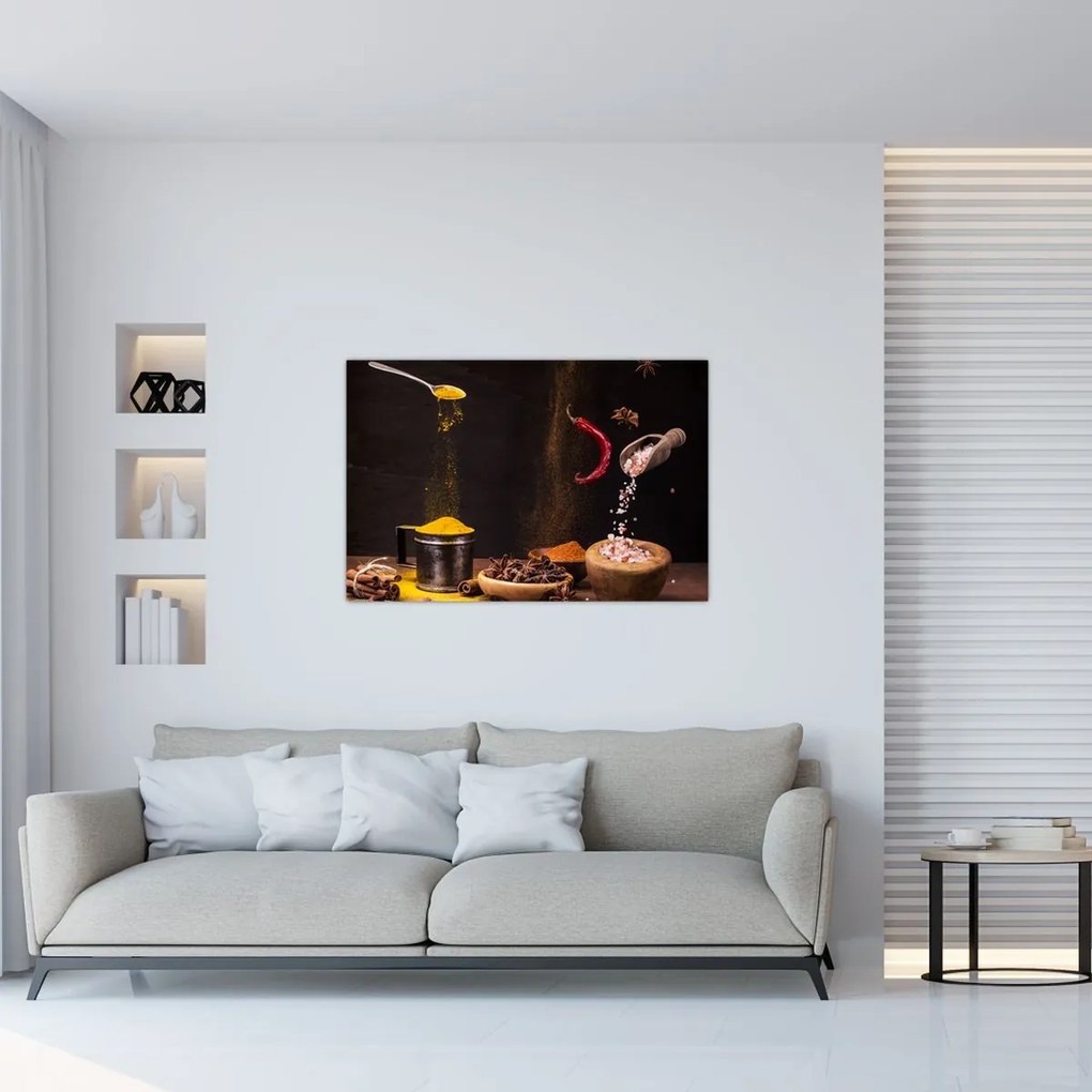 Tablou - Condimente în mișcare (90x60 cm)