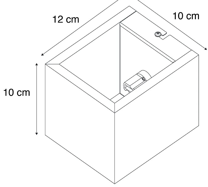 Set de 4 lămpi de perete inteligente din lemn de stejar incluzând WiFi G9 - Transfer
