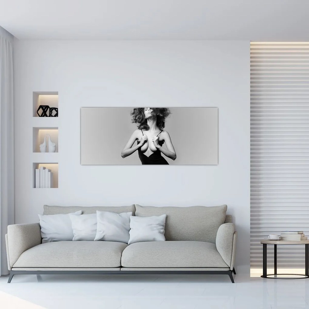 Tablou - Femeia în negru (120x50 cm)