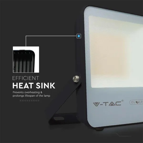 Proiector LED/50W/230V 6400K IP65 negru