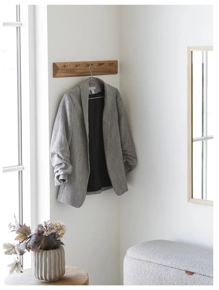 Cuier de perete în culoare naturală din lemn de stejar 50 cm Barco – House Nordic