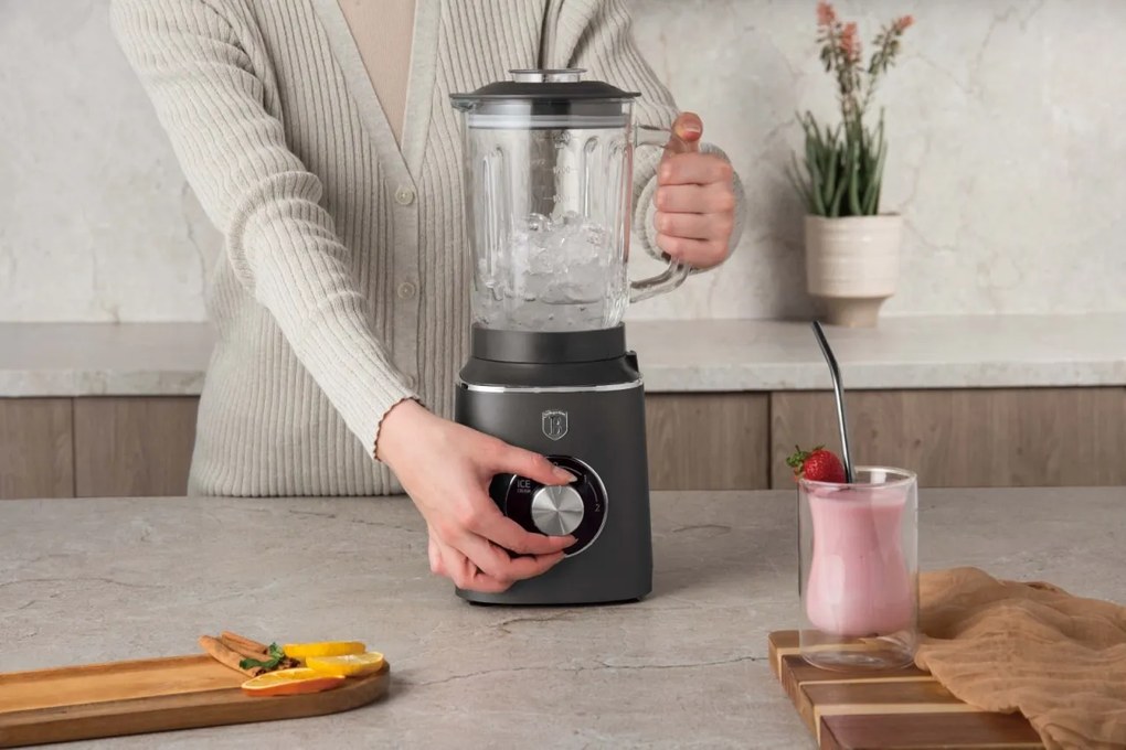 Blender cu bol de sticla Antracit Berlinger Haus BH 9539