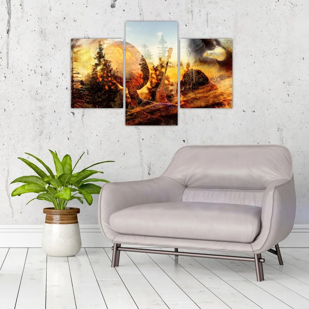 Tablou - Motiv șamanic (90x60 cm)