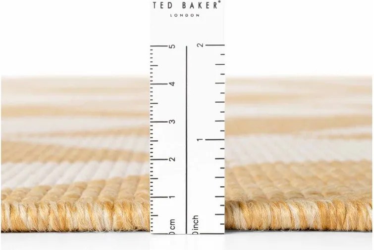 Covor tip traversă pentru interior și exterior galben ocru/crem 80x200 cm Haringey Terrick – Ted Baker