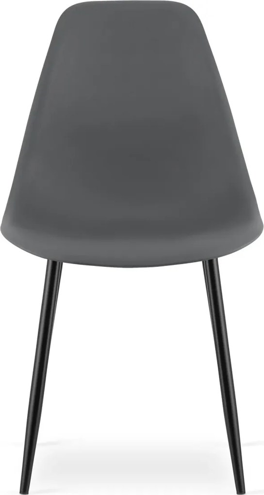 Scaun OSAKA gri inchis cu picioare negre