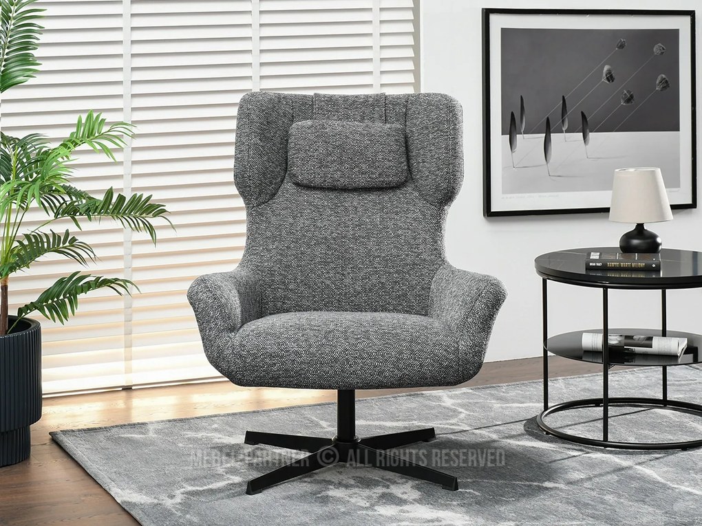 Fotoliu Irma (grafit + negru). Promo -17%. 1110066