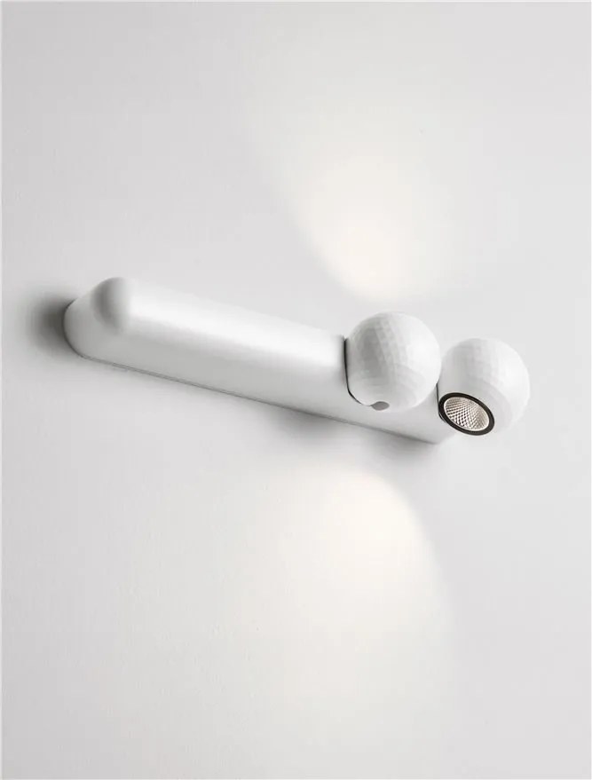 Plafoniera cu 2 Spoturi LED stil minimalist 3000K NOTIC alb