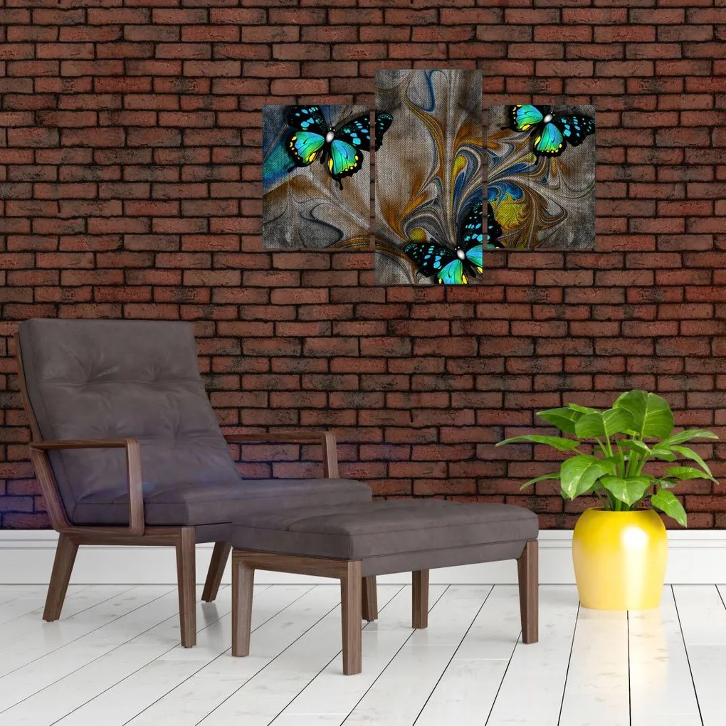 Tablou - Fluturi strălucitori în imagine (90x60 cm)