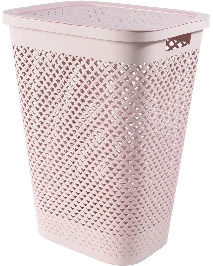 Curver Coș pentru rufe murdare Pure 55 l, roz