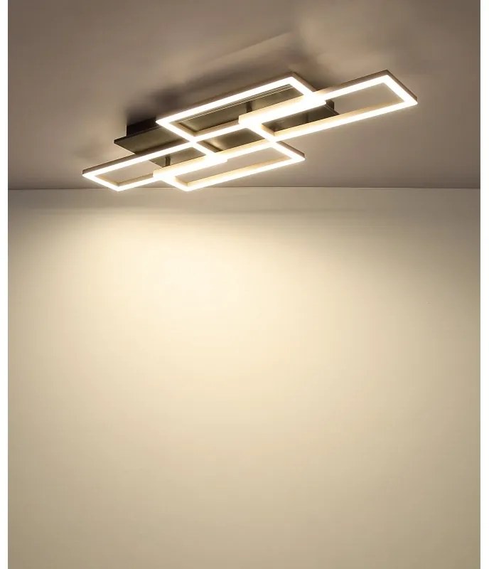 Plafoniera LED CCT cu telecomanda JEFFRY antracit 67359-40A GL
