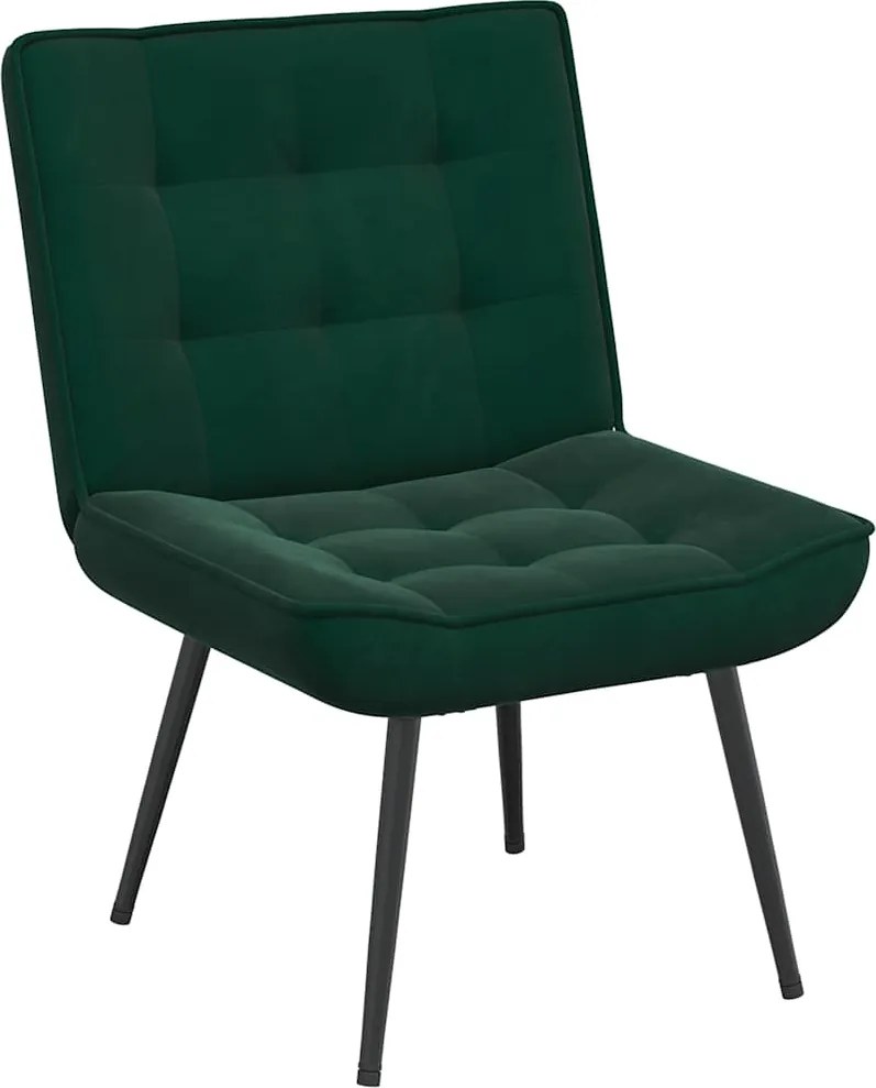 vidaXL Scaun de relaxare Verde închis 64x74x84 cm catifea