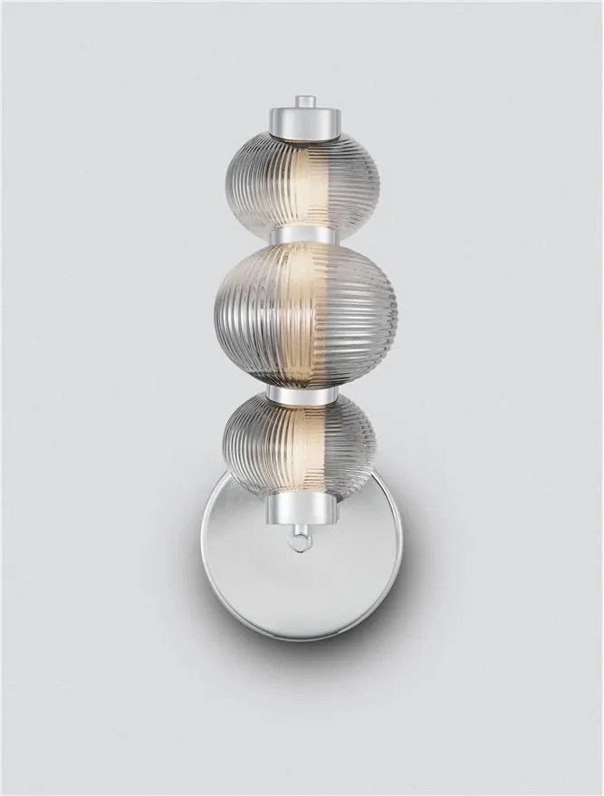 Aplica de perete LED design modern Leda crom
