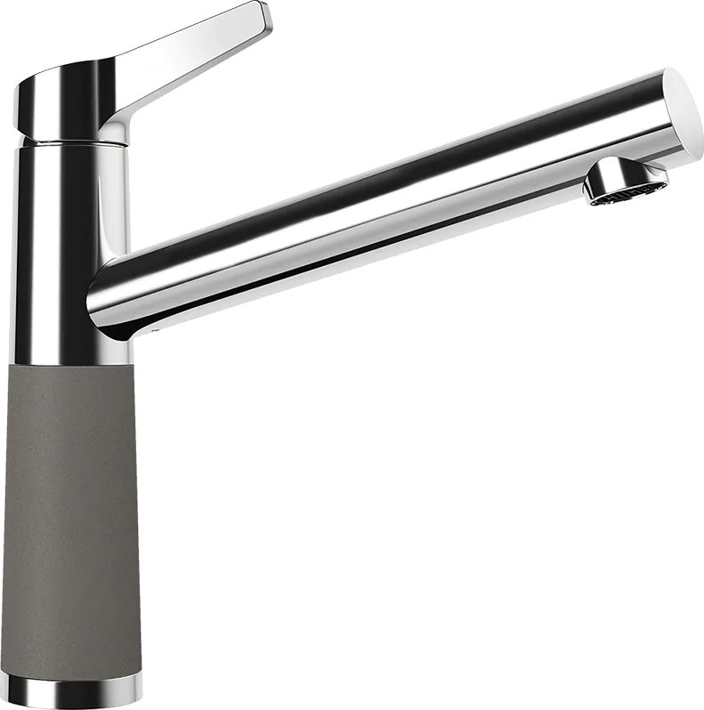 Baterie bucatarie Schock SC-510 Cristadur Silverstone, aspect granit, cartus ceramic, gri inchis