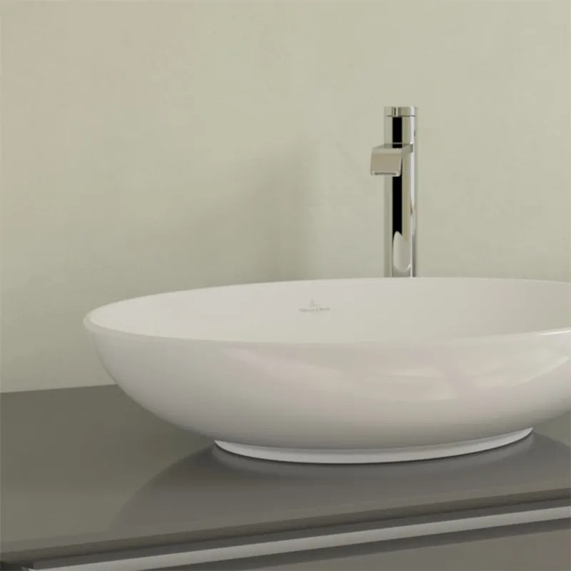 Lavoar pe blat, Villeroy & Boch, Loop & Friends, oval, 56 cm, alb