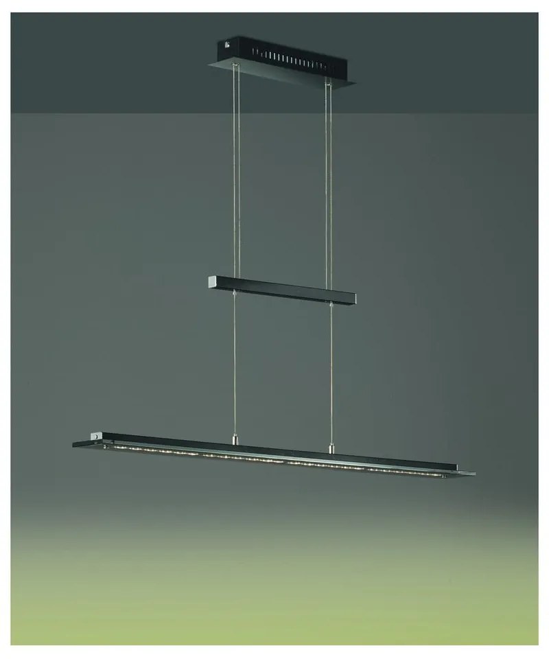 Lustră neagră LED cu intensitate reglabilă din metal Tenso – Fischer &amp; Honsel